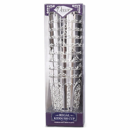 5oz Plastic Wine Kiddush Cups Regal Round Bottom 10 Pack Tablesettings Decorline