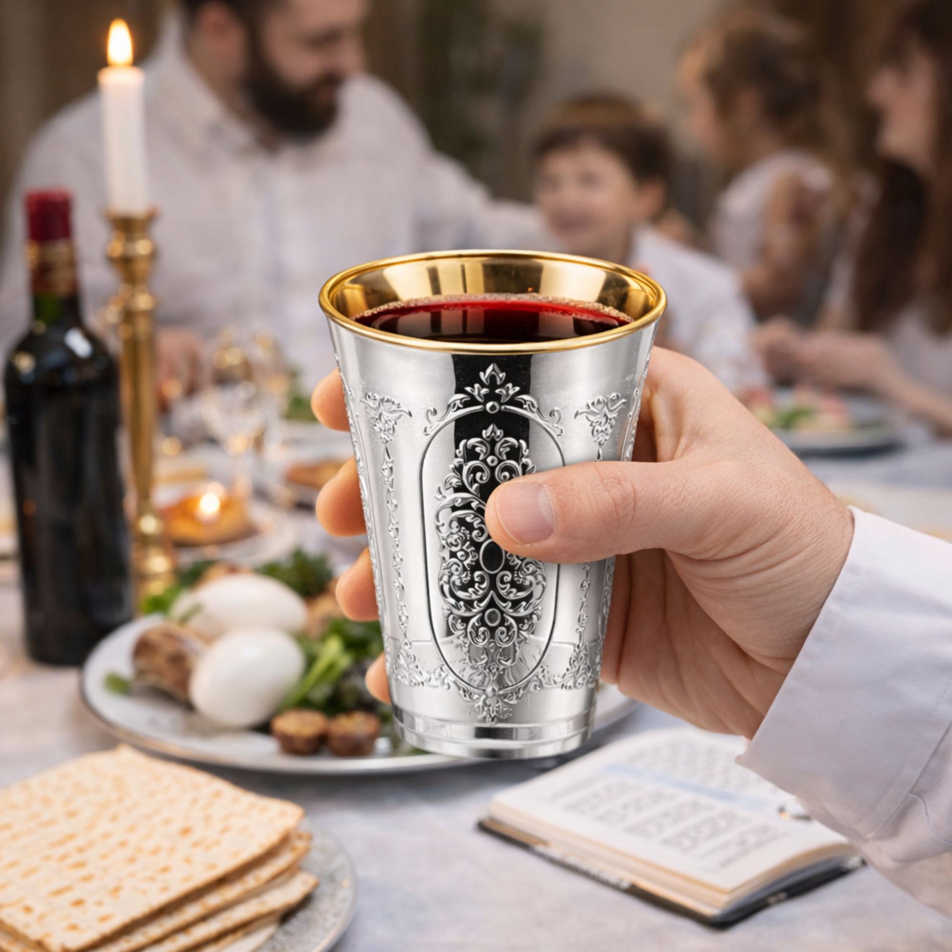 5oz Plastic Wine Kiddush Cups Regal Round Bottom 10 Pack Tablesettings Decorline
