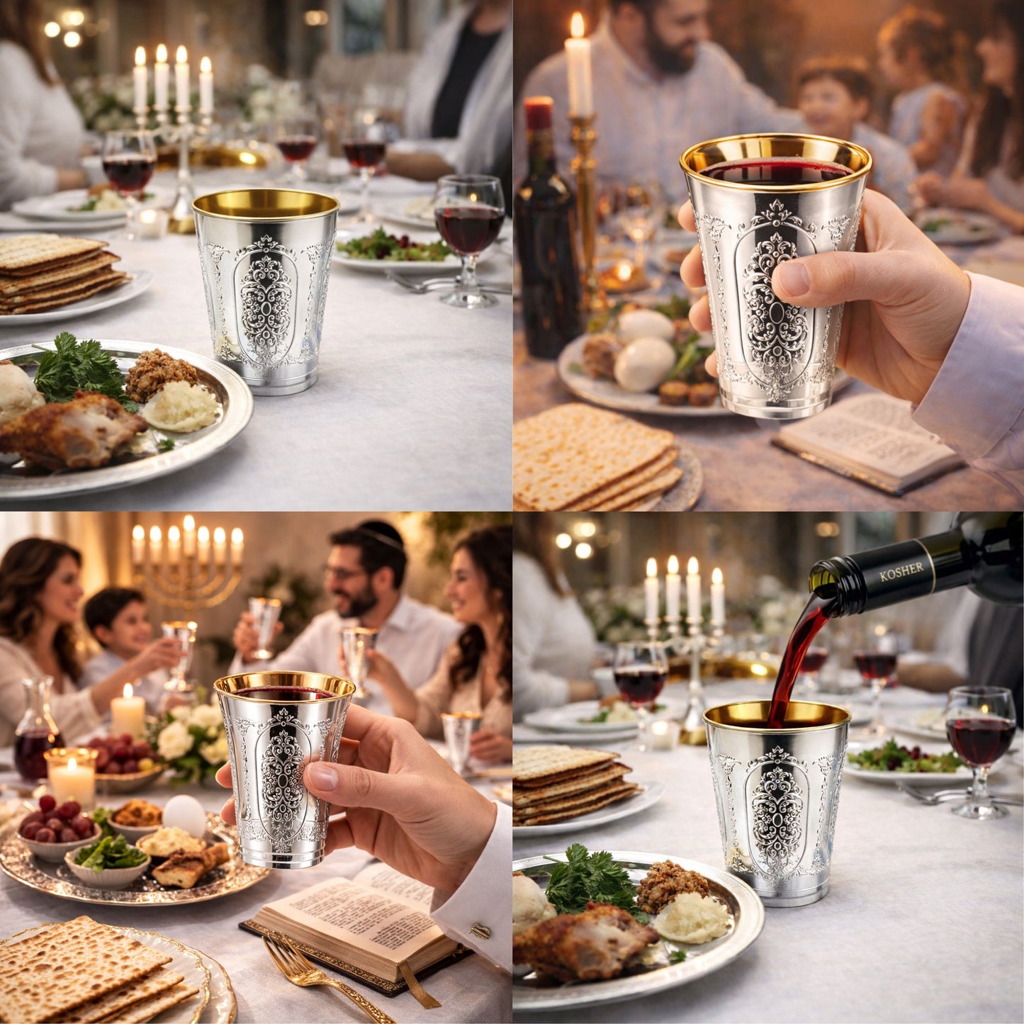 5oz Plastic Wine Kiddush Cups Regal Round Bottom 10 Pack Tablesettings Decorline