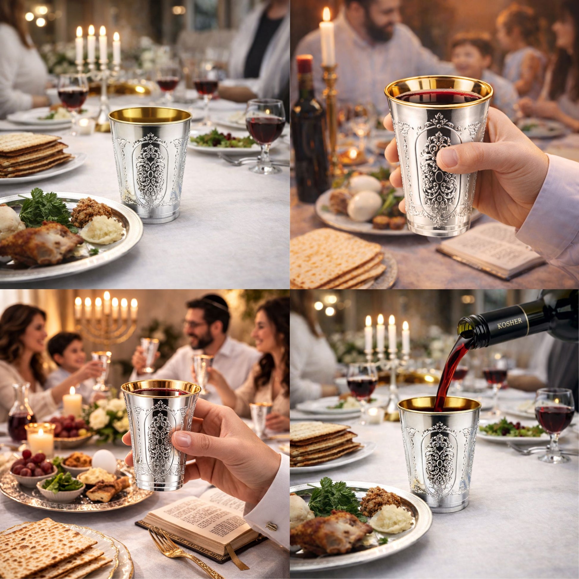 5oz Plastic Wine Kiddush Cups Regal Round Bottom 10 Pack Tablesettings Decorline