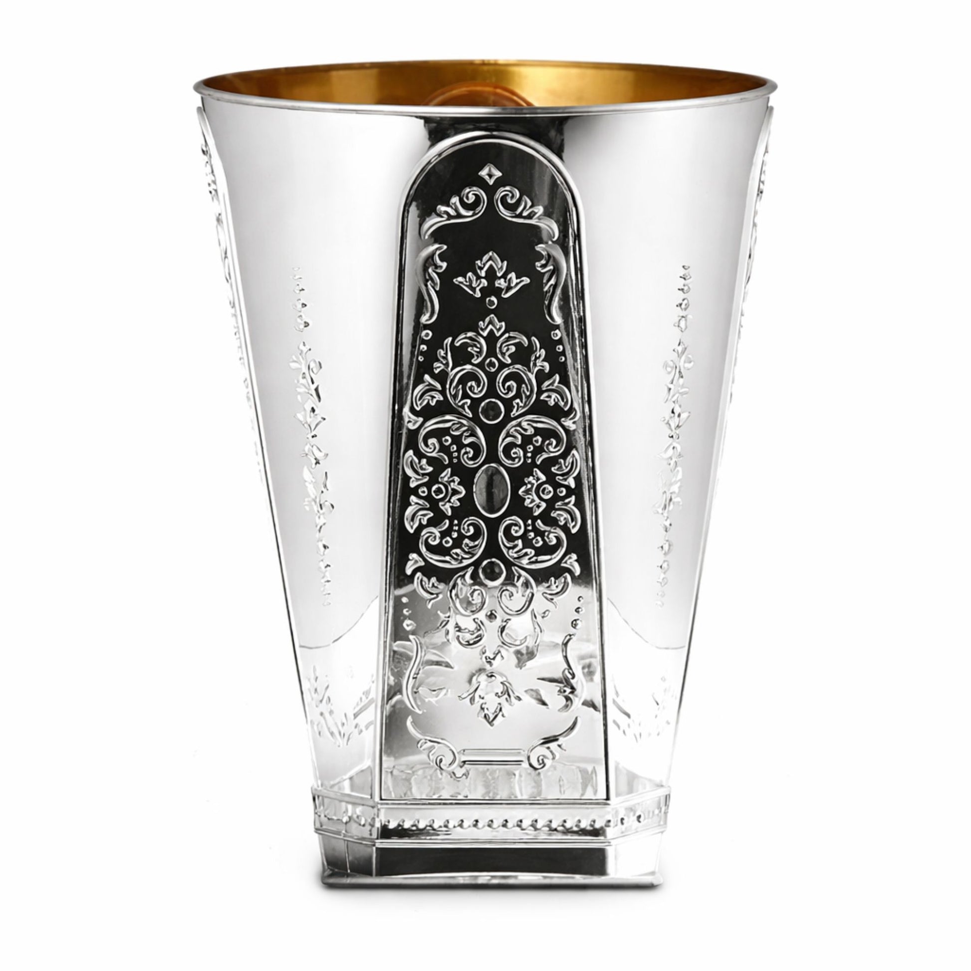 5oz Plastic Wine Kiddush Cup Regal Square Bottom 10 Pack Religious Items Decorline