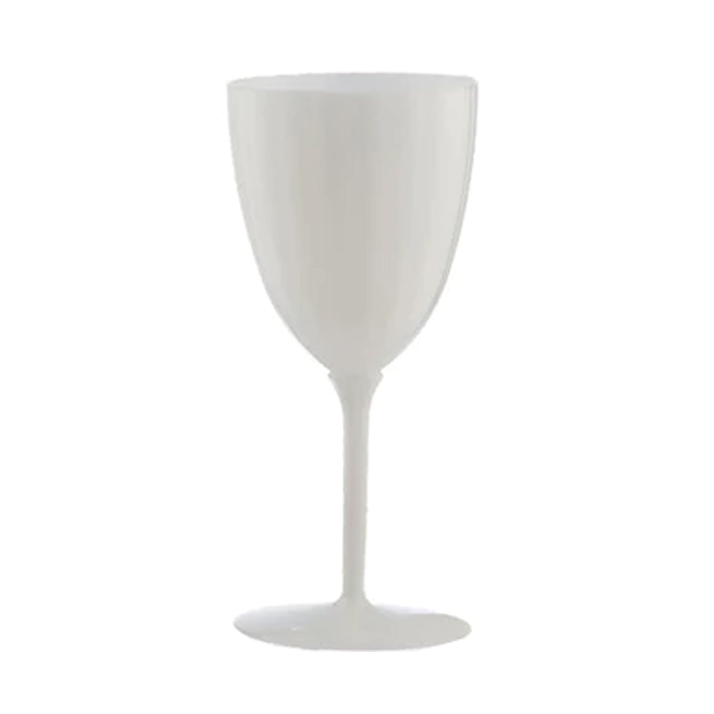 White Plastic Wine Goblet 7oz  Decorline   