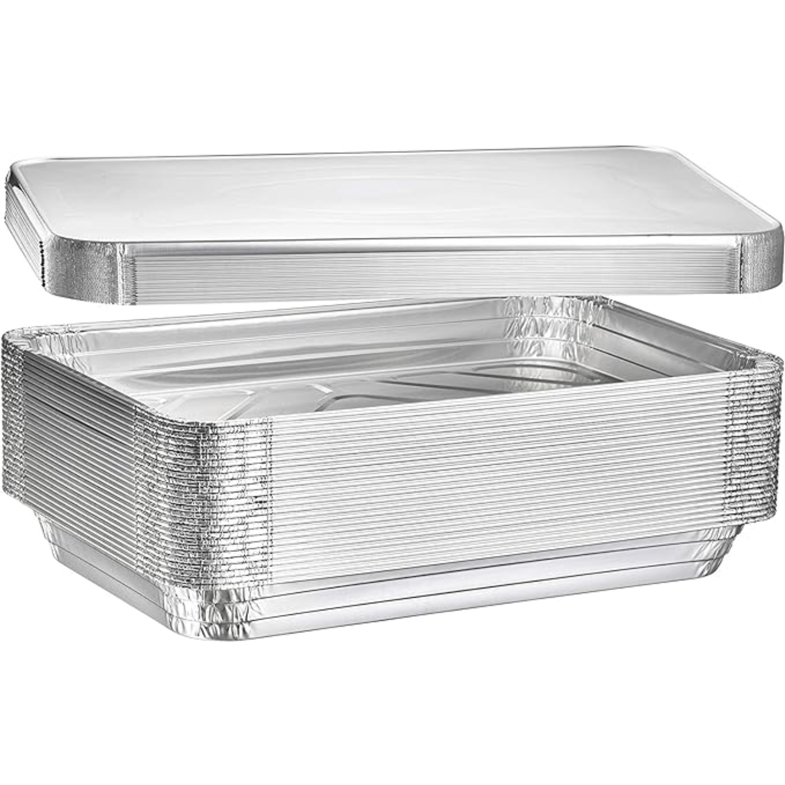 *WHOLESALE* Full Sized Disposable Aluminum Lid for Deep Roster | 100 ct/case Disposable VeZee   