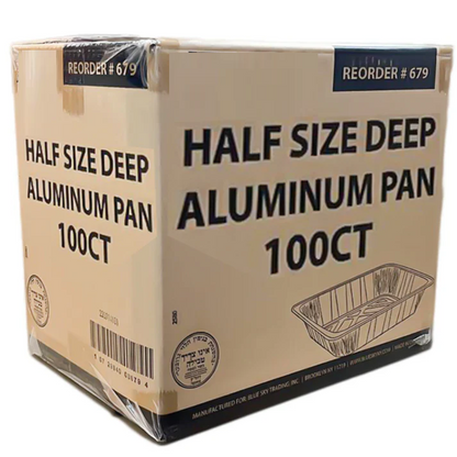 *WHOLESALE* Disposable Regular weight 9×13 Half Size Aluminum Pans | 100 ct. Disposable VeZee   