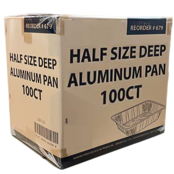 *WHOLESALE* Disposable Regular weight 9×13 Half Size Aluminum Pans | 100 ct. Disposable VeZee