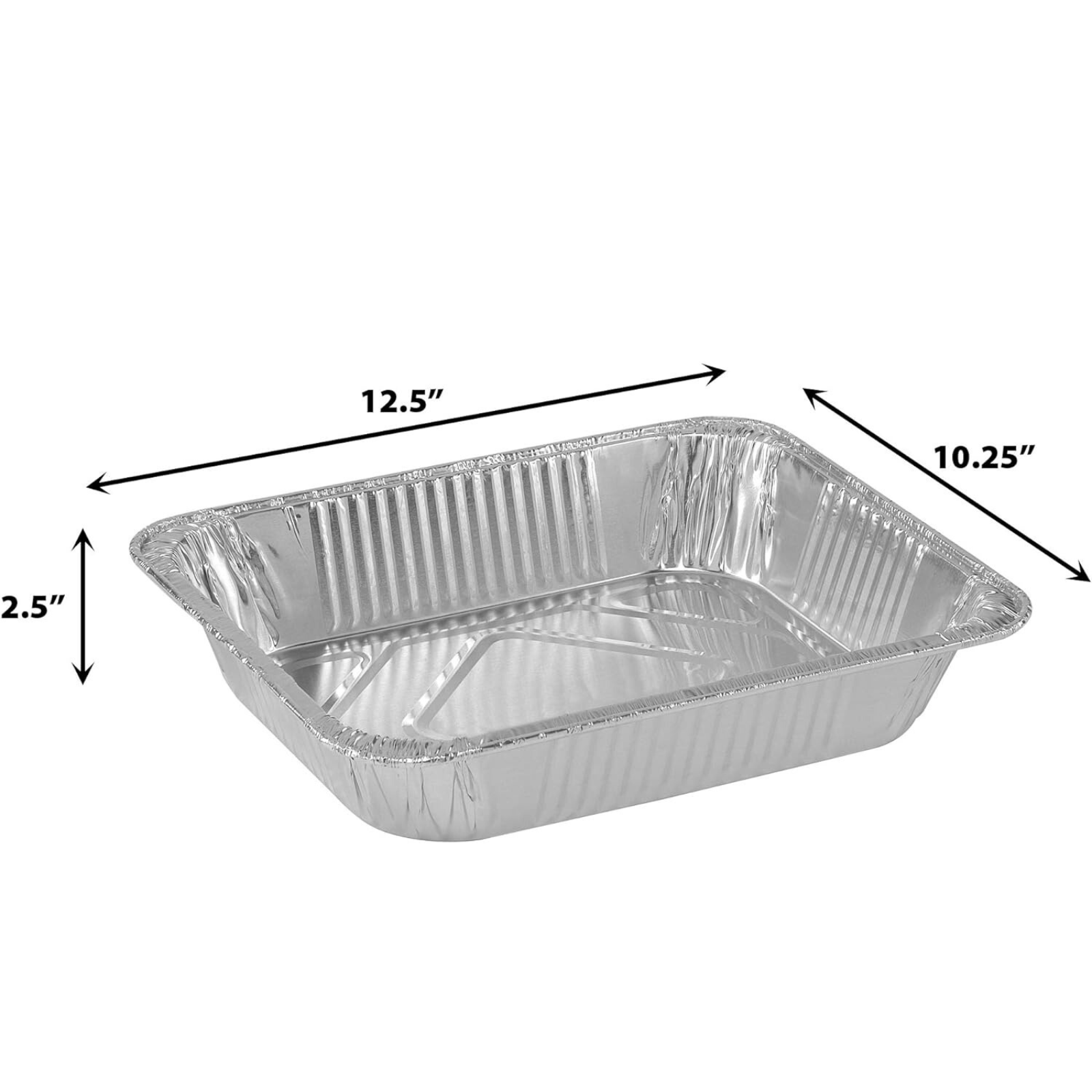 Disposable Regular weight 9×13 Half Size Aluminum Pans & Lids COMBO Disposable VeZee   