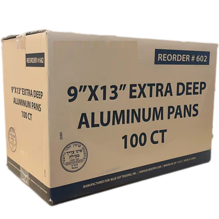 *WHOLESALE* 9 x 13” Half Size Extra-Deep Extra-Heavy Disposable Aluminum Pans 100ct/case Disposable VeZee   