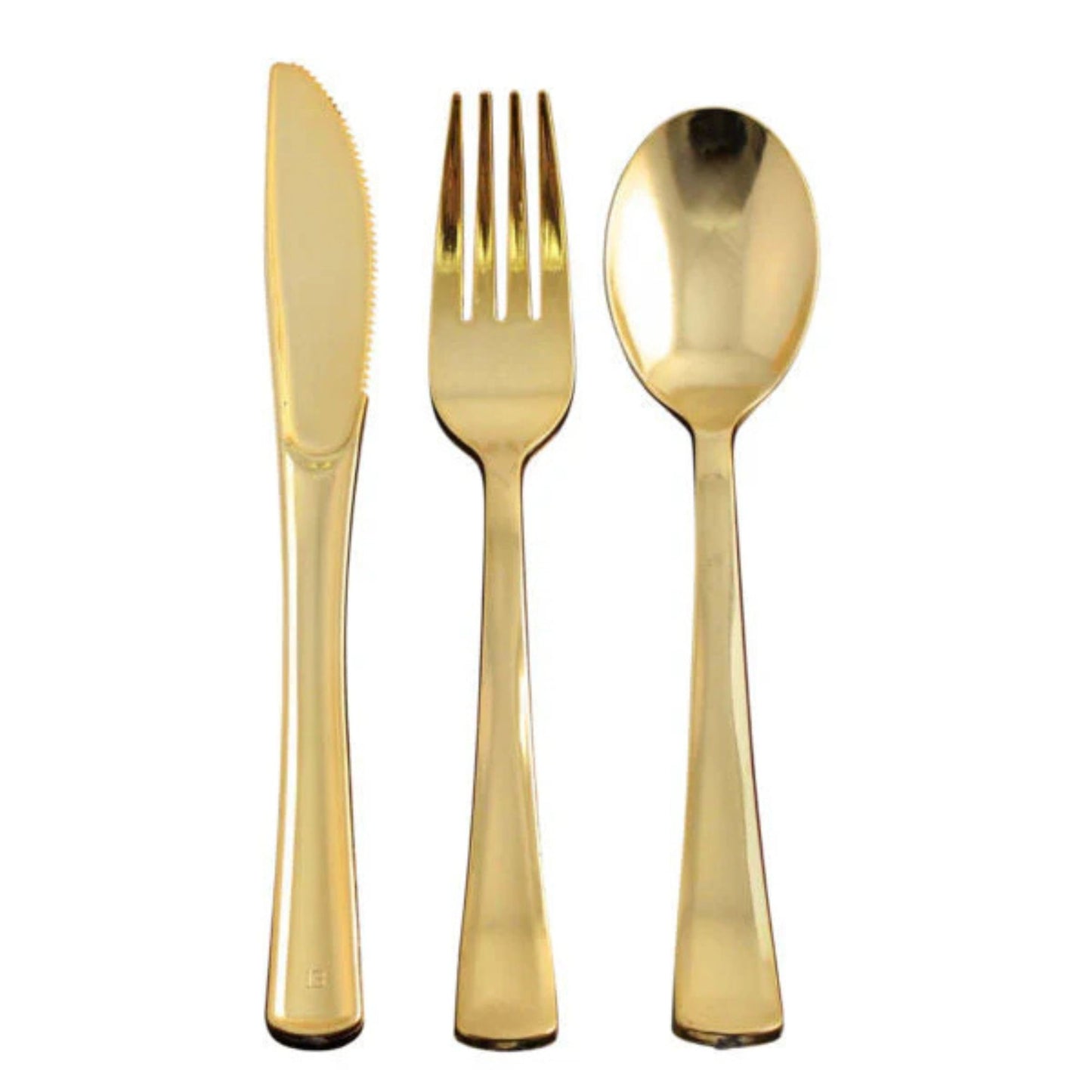 Dynasty Plastic Gold Knives Table Knives Blue Sky