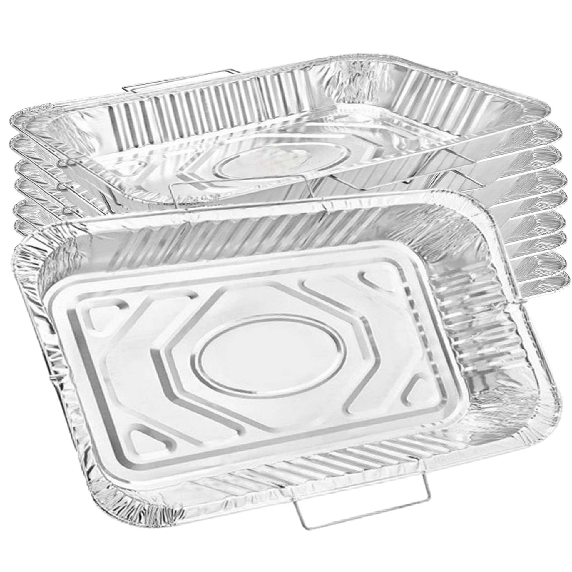 Disposable Aluminum 20.75X12.75X3 inches Full Size Pans with Handle Rack Disposable VeZee