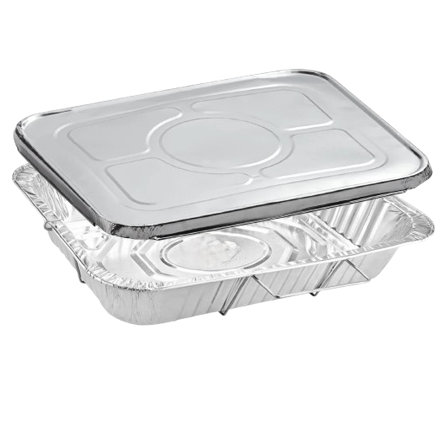 Disposable Aluminum 20.75X12.75X3 inches Full Size Pans with  Handle Rack With Lids Disposable VeZee   