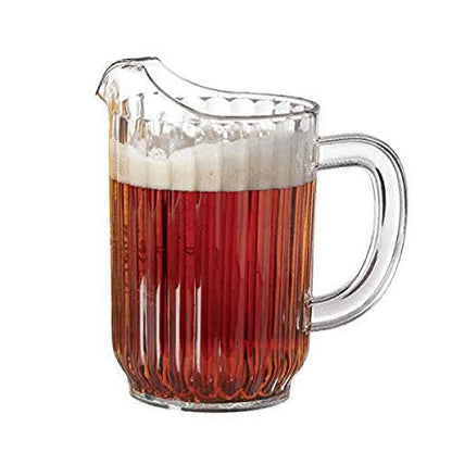 Break-Resistant Restaurant Style Plastic Pitcher Clear 58 oz Serverware VeZee