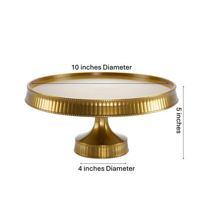 Premium Extra Heavyweight Gold Cake Plastic Stands 10.5" Disposable Lillian