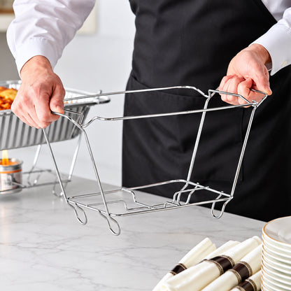 alf Size Chafing Buffet Wire Rack, Metal Chafer Stand for Aluminum Pans, Catering, Parties & Events Disposable chaffing rack VeZee