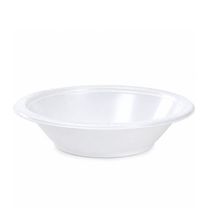 *BUY BULK* 15oz Bowl White Heavy Weight Plastic Bowls Hanna K Signature