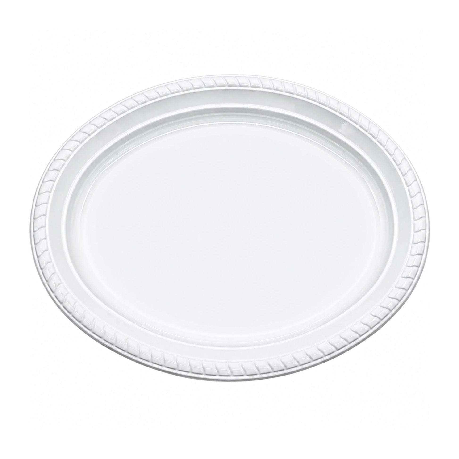 *JUMBO PACK* 11½"x9" White Plastic Disposable Heavy Weight Oval Serving Bowl Disposable Plates Hanna K