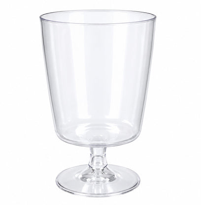 8oz Footed Elegant Plastic Wine Glasses Clear Disposable Party Cups Dispoable Wine Glasses Hanna K Signature