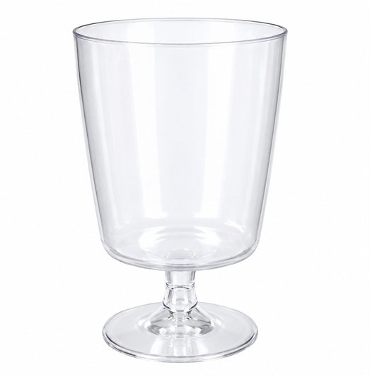 8oz Footed Elegant Plastic Wine Glasses Clear Disposable Party Cups Dispoable Wine Glasses Hanna K Signature