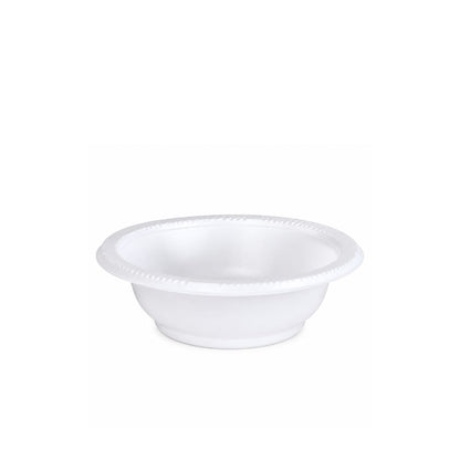 *BUY BULK* 5oz Bowl White Heavy Weight Plastic Disposable Bowls Hanna K