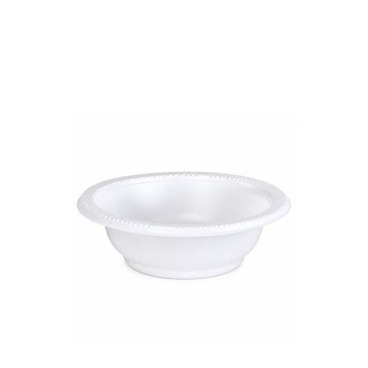 *BUY BULK* 5oz Bowl White Heavy Weight Plastic Disposable Bowls Hanna K