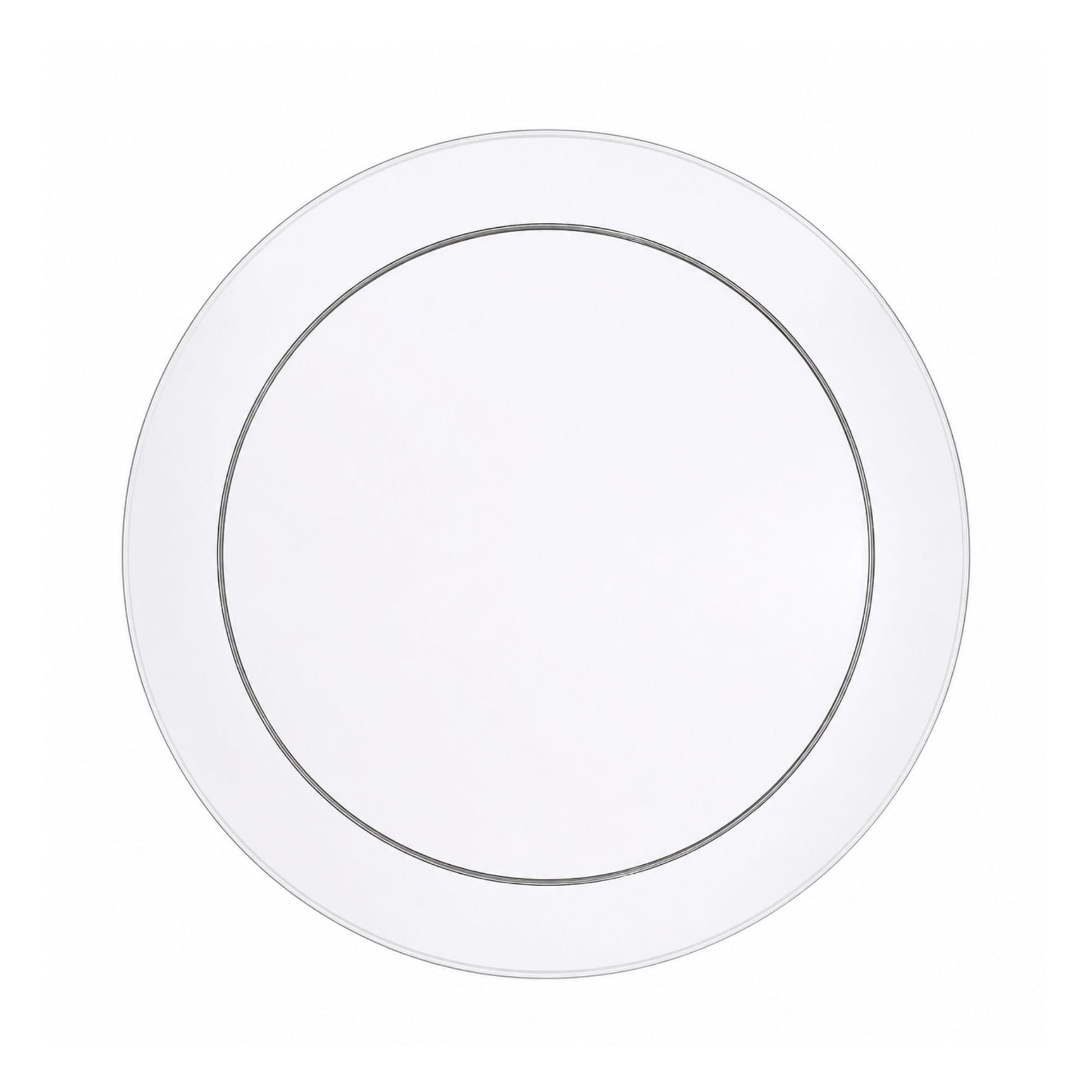 *JUMBO PACK* 9" Buffet Plate Clear Heavy Weight Plastic Disposable Plates Hanna K Signature