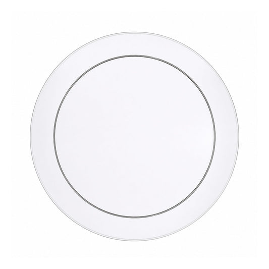 *JUMBO PACK* 9" Buffet Plate Clear Heavy Weight Plastic Disposable Plates Hanna K Signature