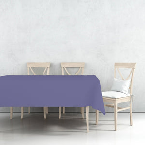 Disposable Plastic Premium Tablecloth Heavyweight Rectangle Hydrangea 54" x 108" Tablesettings Nicole Fantini Collection   