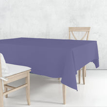 Disposable Plastic Premium Tablecloth Heavyweight Rectangle Hydrangea 54" x 108" Tablesettings Nicole Fantini Collection   