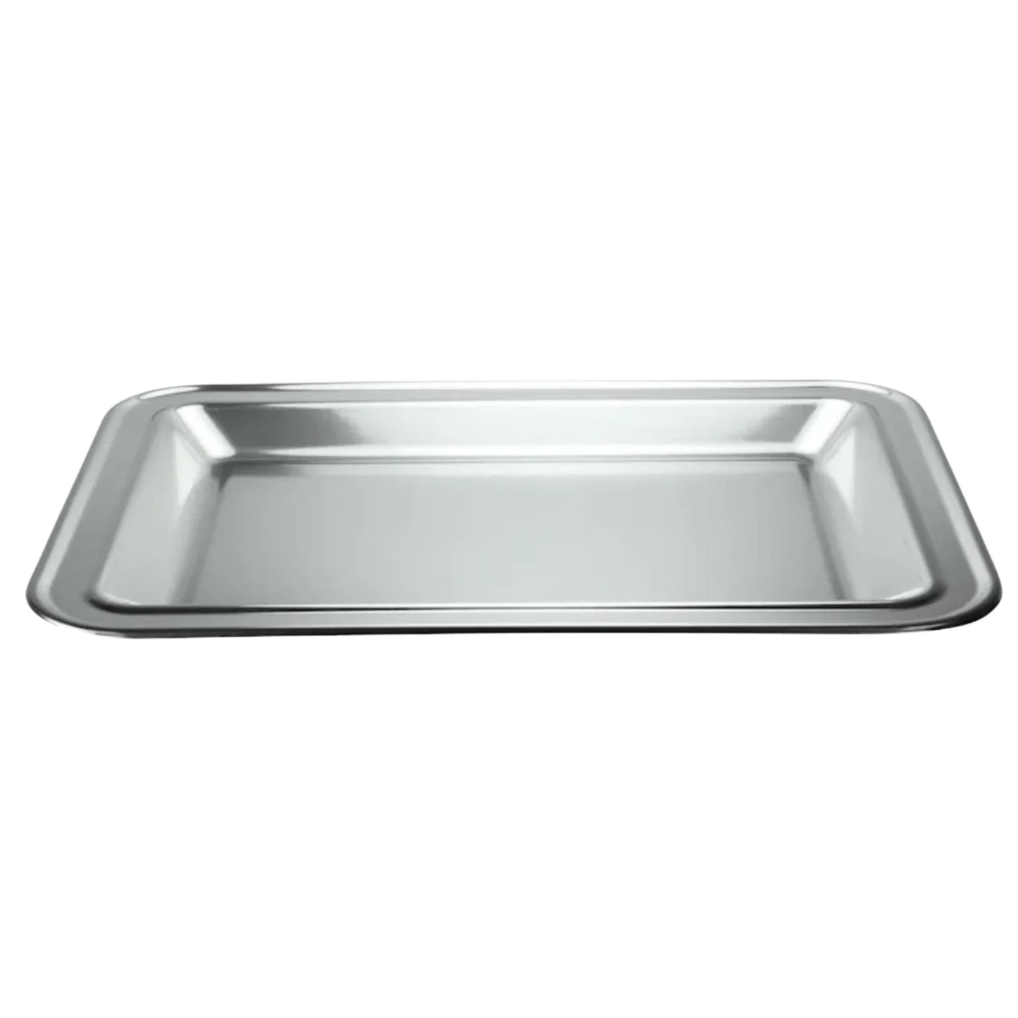 17.75X12.75 Silver Rectangle Metallic Serving Disposable Plastic Tray, Tray King Zak