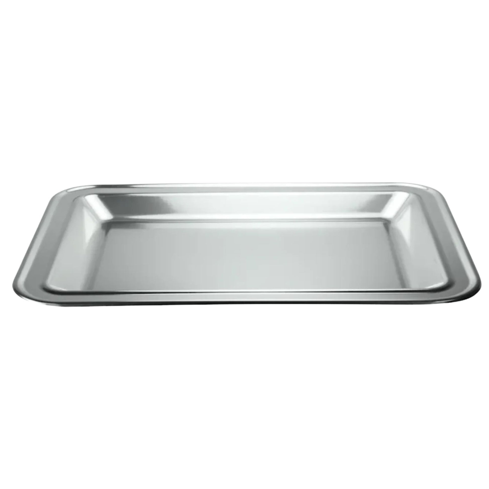 17.75X12.75 Silver Rectangle Metallic Serving Disposable Plastic Tray, Tray King Zak
