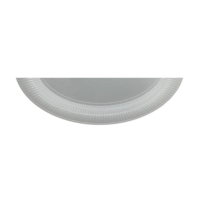 Oval Plastic Tray White 18.5'' X 14.25'' Serverware Hanna K Signature   