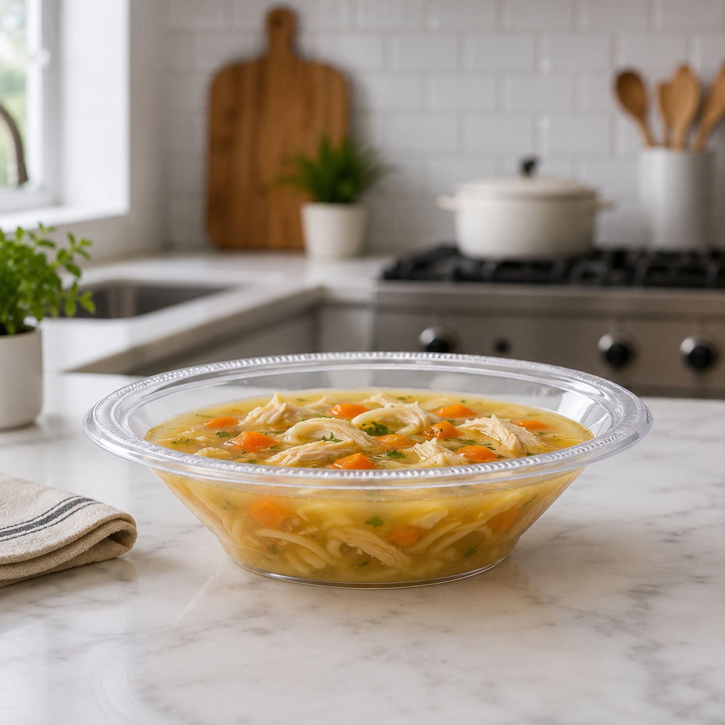 15oz Bowls Clear Heavy Weight Plastic Bowls Hanna K Signature