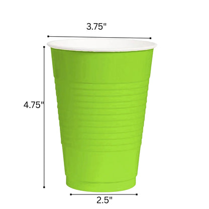 Hanna K. Signature Plastic Cups Lime Green 18 oz Cups Hanna K Signature