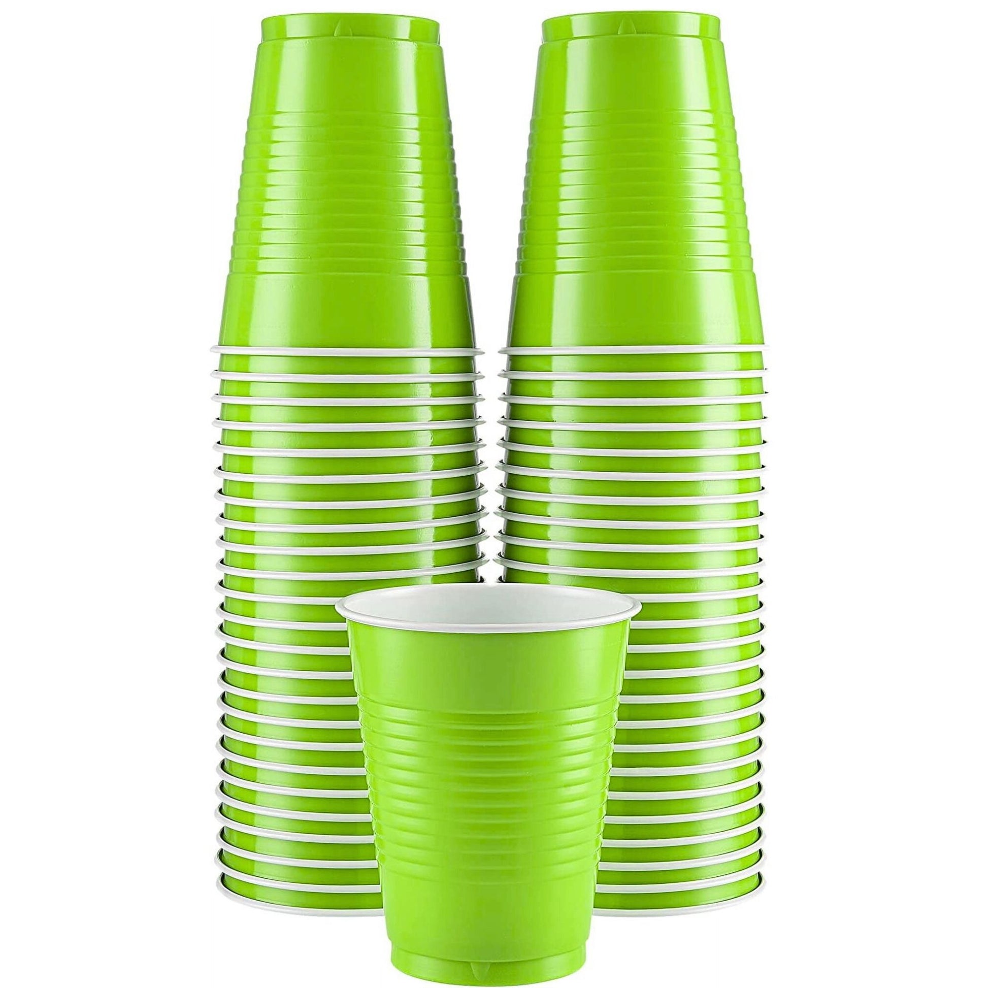 Hanna K. Signature Plastic Cups Lime Green 18 oz Cups Hanna K Signature