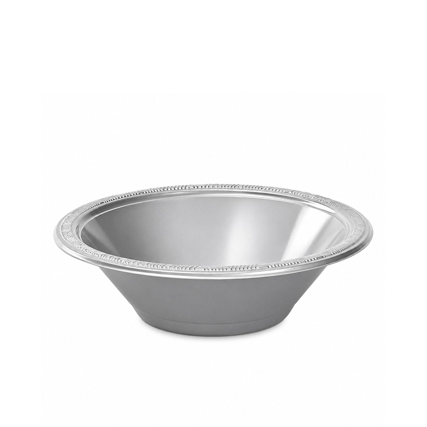 12oz Silver Plastic Bowl Disposable Party Serving Bowls Bowls Hanna K