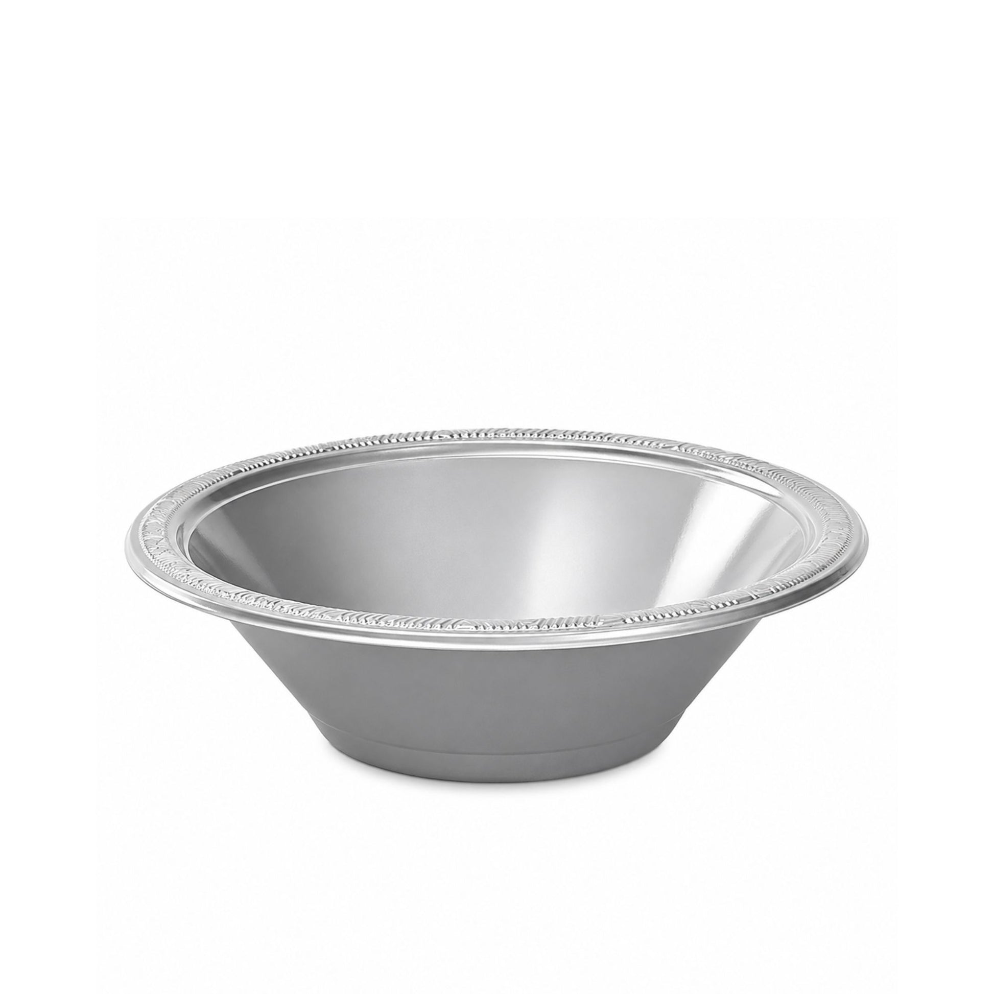 12oz Silver Plastic Bowl Disposable Party Serving Bowls Bowls Hanna K