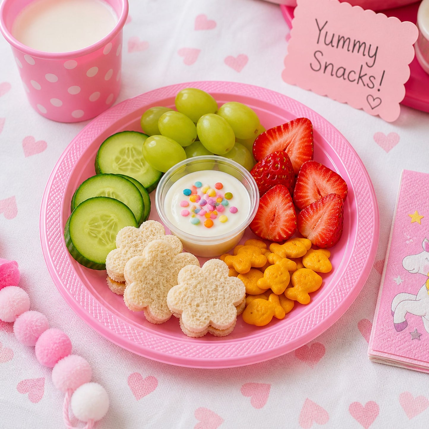 *BUY BULK* 10" Plastic Pink Plates Disposable Plates Hanna K