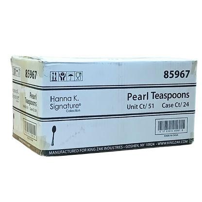 *WHOLESALE* Hanna K. Signature Heavyweight Pearl Plastic Teaspoon-1224CT Cutlery Hanna K Signature