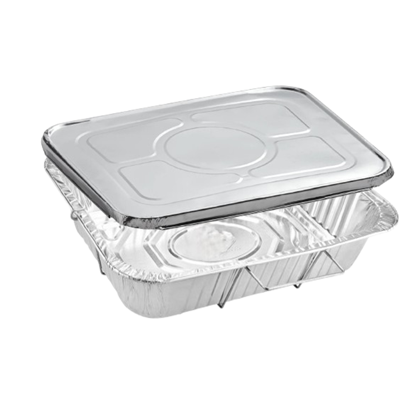 Disposable Aluminum 9X13 inches Half Size Pans with Handle Rack With Lids Half Size Pans VeZee