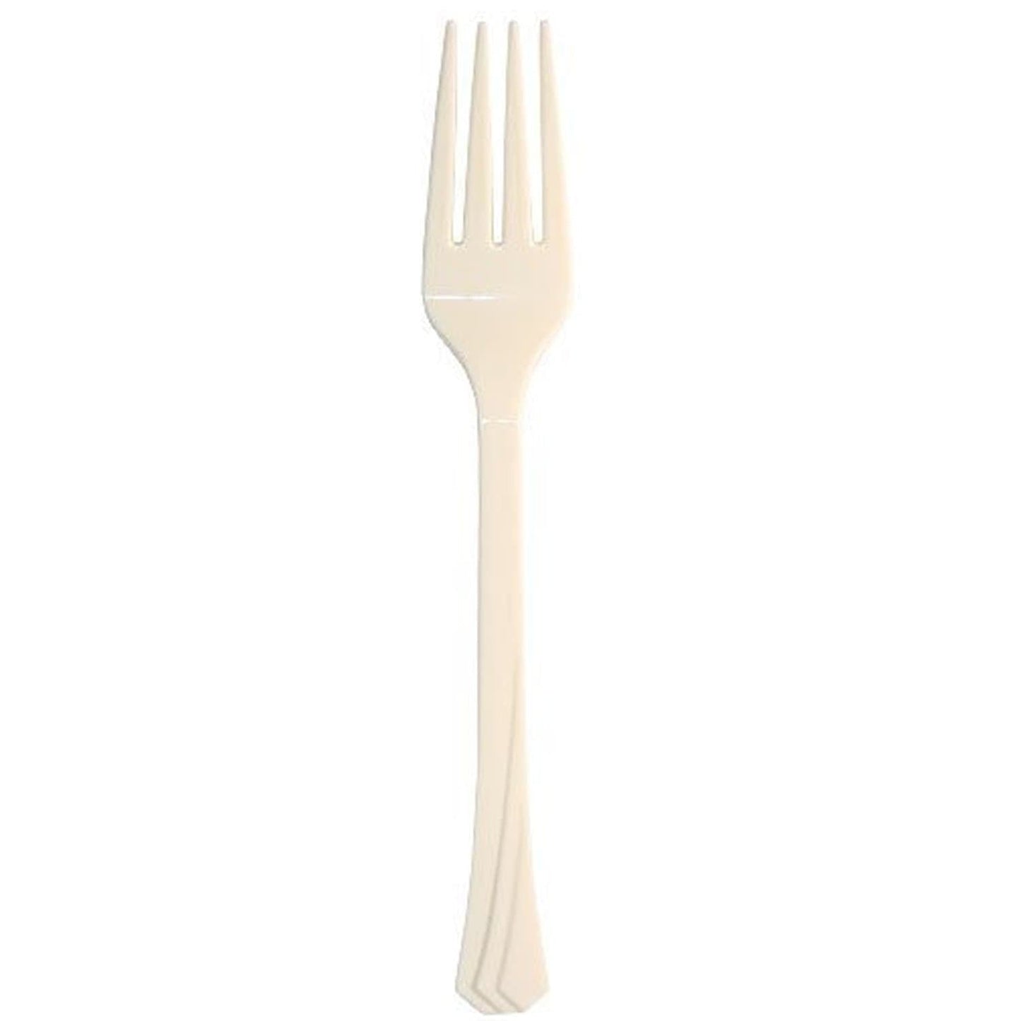 *WHOLESALE* Hanna K. Signature Heavyweight Plastic Fork Ivory: 1224CT Cutlery Hanna K Signature