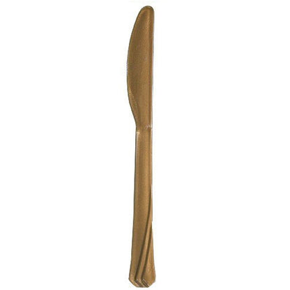 *WHOLESALE* Hanna K. Signature Heavyweight Plastic Knife Gold: 1224CT Cutlery Hanna K Signature