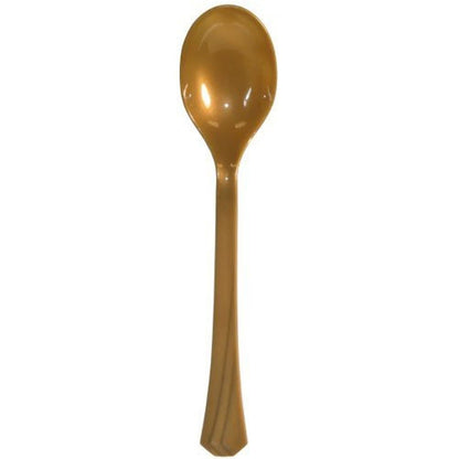 *WHOLESALE* Hanna K. Signature Heavyweight Plastic Soupspoon Gold: 1224CT Cutlery Hanna K Signature