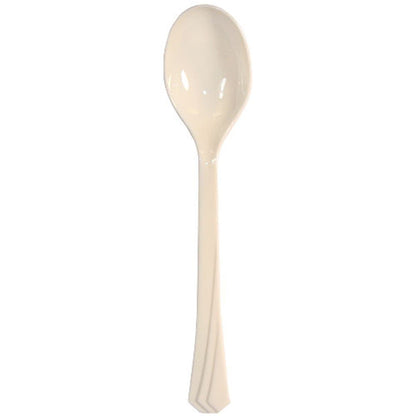 *WHOLESALE* Hanna K. Signature Heavyweight Plastic Soupspoon Ivory: 1224CT Cutlery Hanna K Signature