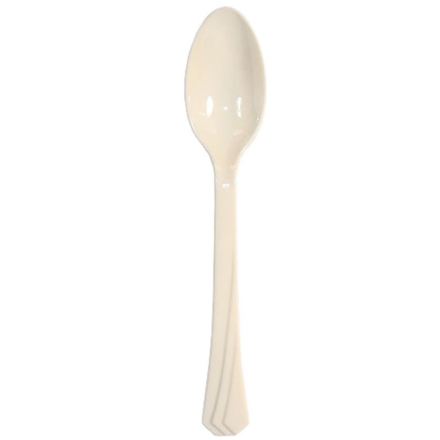 *WHOLESALE* Hanna K. Signature Heavy weight Plastic Teaspoon Ivory: 1224CT Cutlery Hanna K Signature