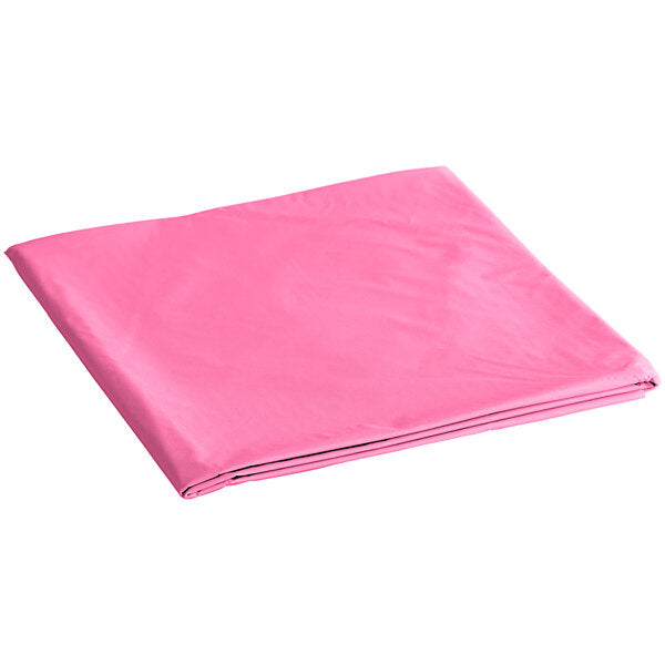 TableCloth Plastic Disposable Round Hot Pink 84'' Tablesettings Party Dimensions   