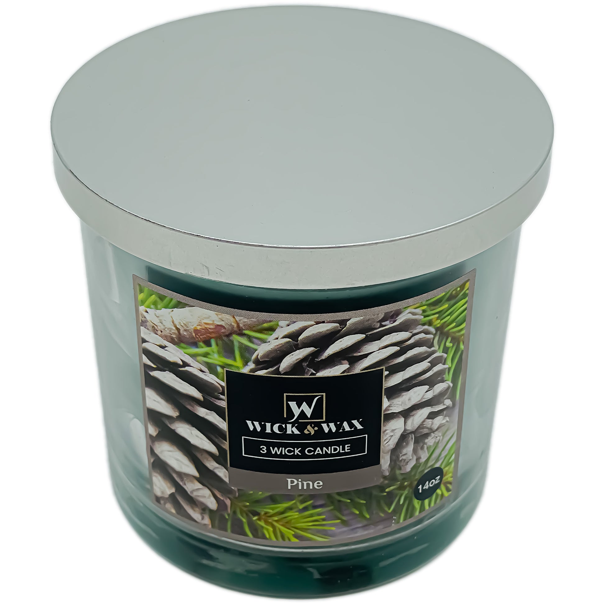 Pine Scented Jar Candle (3-wick) - 14oz.