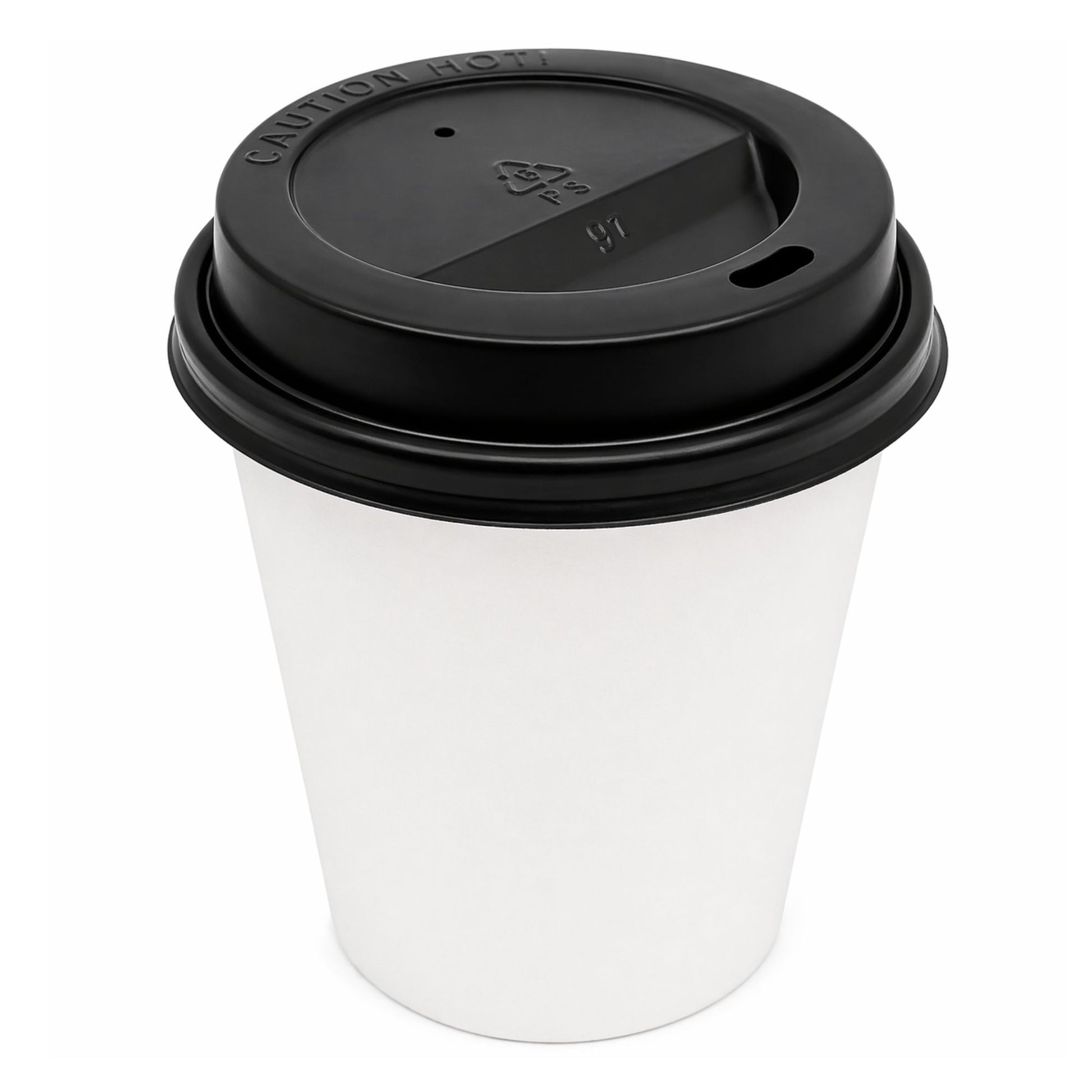*WHOLESALE* Dome Lids for 10, 12, 16 oz Poly Paper Cups Hot and Cold 1000/ Case Paper Cups VeZee