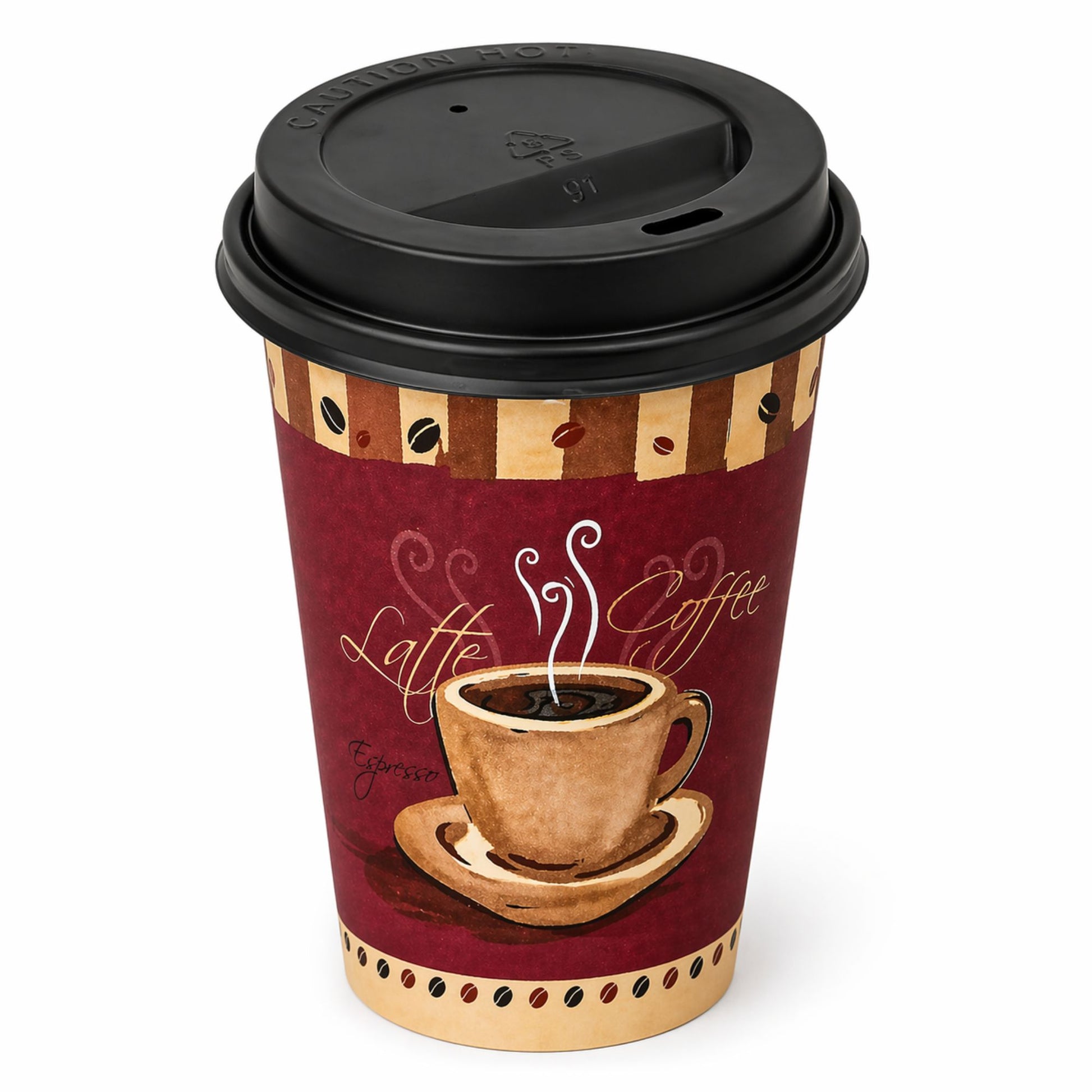 *WHOLESALE* Dome Lids for 10, 12, 16 oz Poly Paper Cups Hot and Cold 1000/ Case Paper Cups VeZee