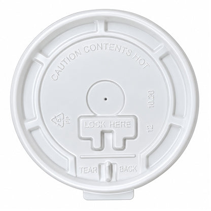 *WHOLESALE* Plastic Lids for 10/12/16oz. Poly-Paper Hot/Cold Cups 1000/Case Paper Cups VeZee