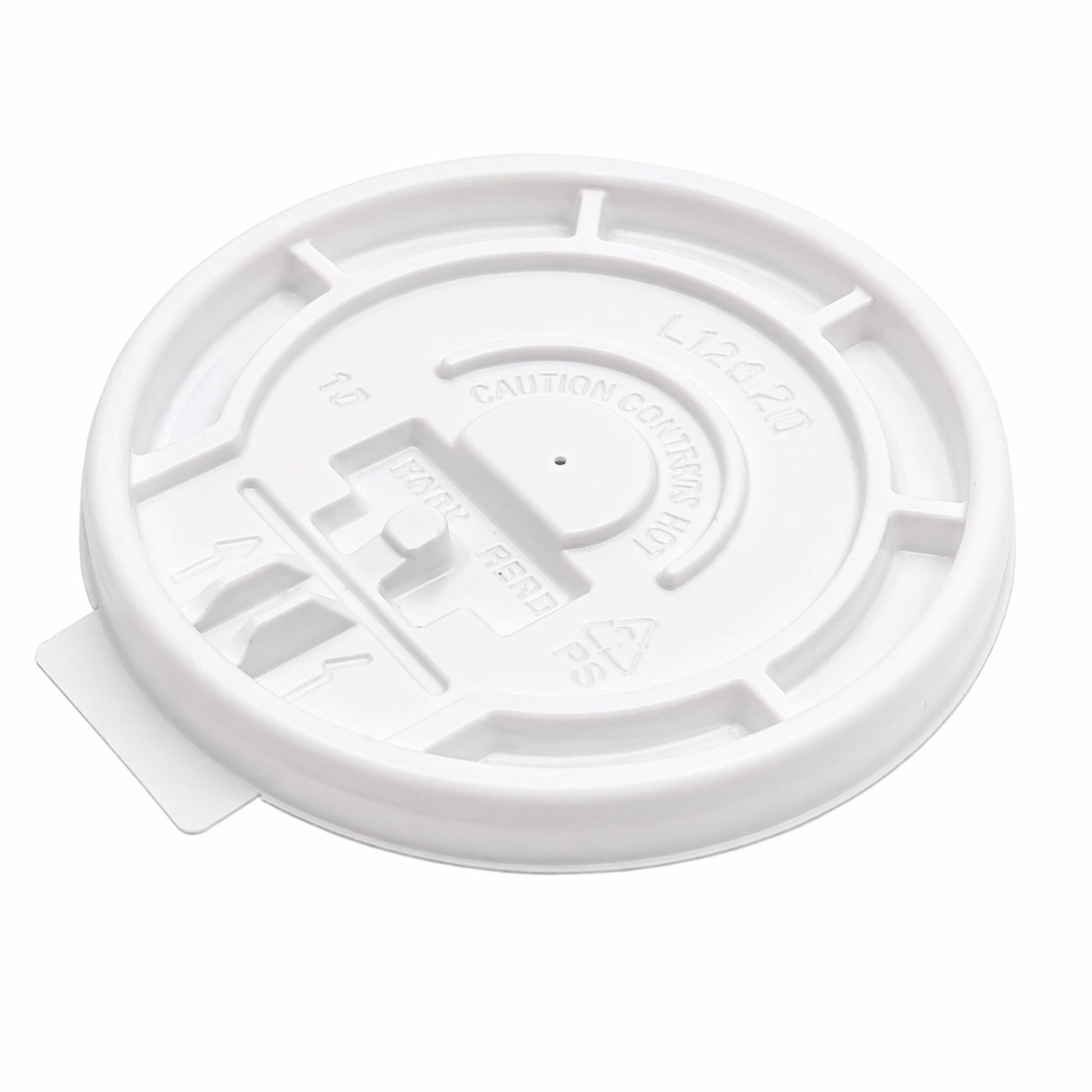 *WHOLESALE* White Plastic Lids for 8 oz Poly Paper Cups Hot and Cold 1000/Case Paper Cups VeZee