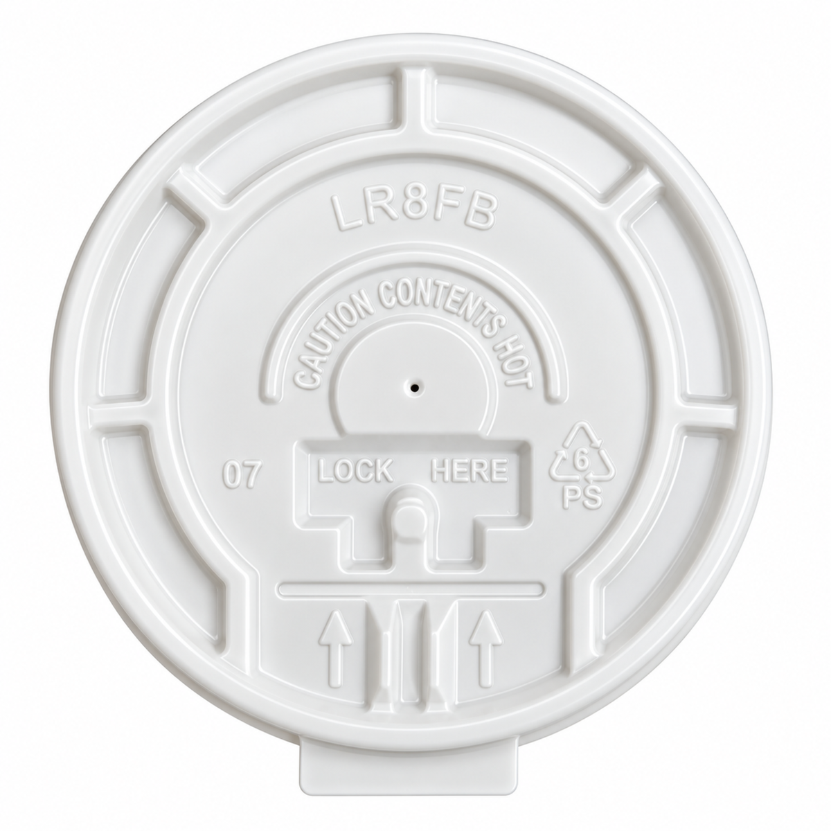 *WHOLESALE* White Plastic Lids for 8 oz Poly Paper Cups Hot and Cold 1000/Case Paper Cups VeZee